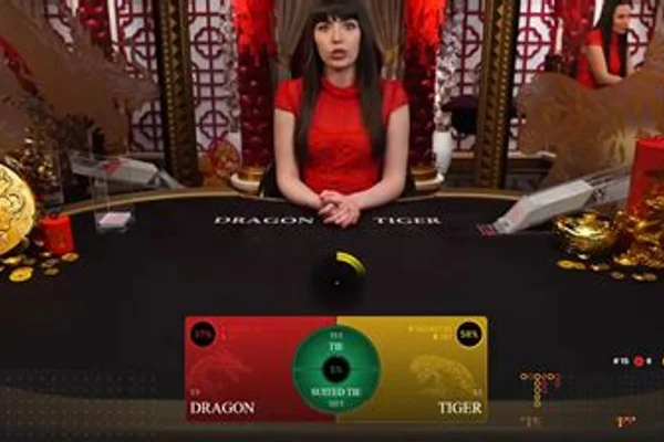 JLBet Live Dragon Tiger Fast Action Two-Card Dealer Table