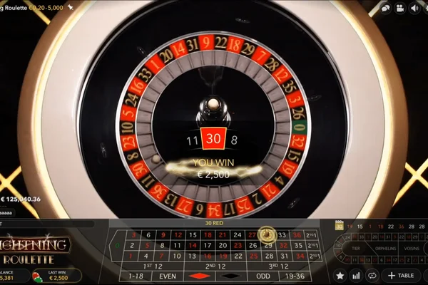 Lightning Roulette Philippine casino game placecard