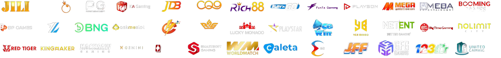 JLBet Official Certified Gaming Providers: Jili, PG Soft, Evolution